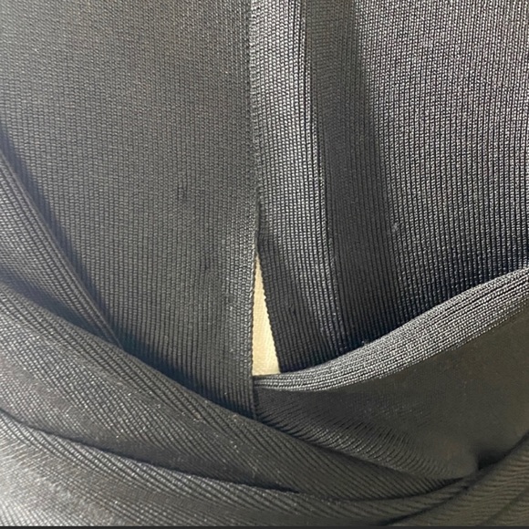 HOUSE OF CB Annika Black Bandage Puff Sleeve Dress - Picture 9 of 9